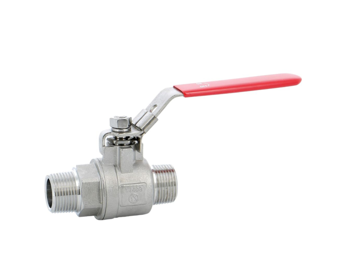 Stainless steel ball valve 709 2 piece body BSP MM 3/8''
